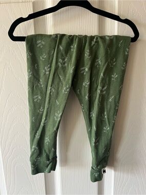 Little & Lively | Bamboo Cotton Green Floral Leggings
